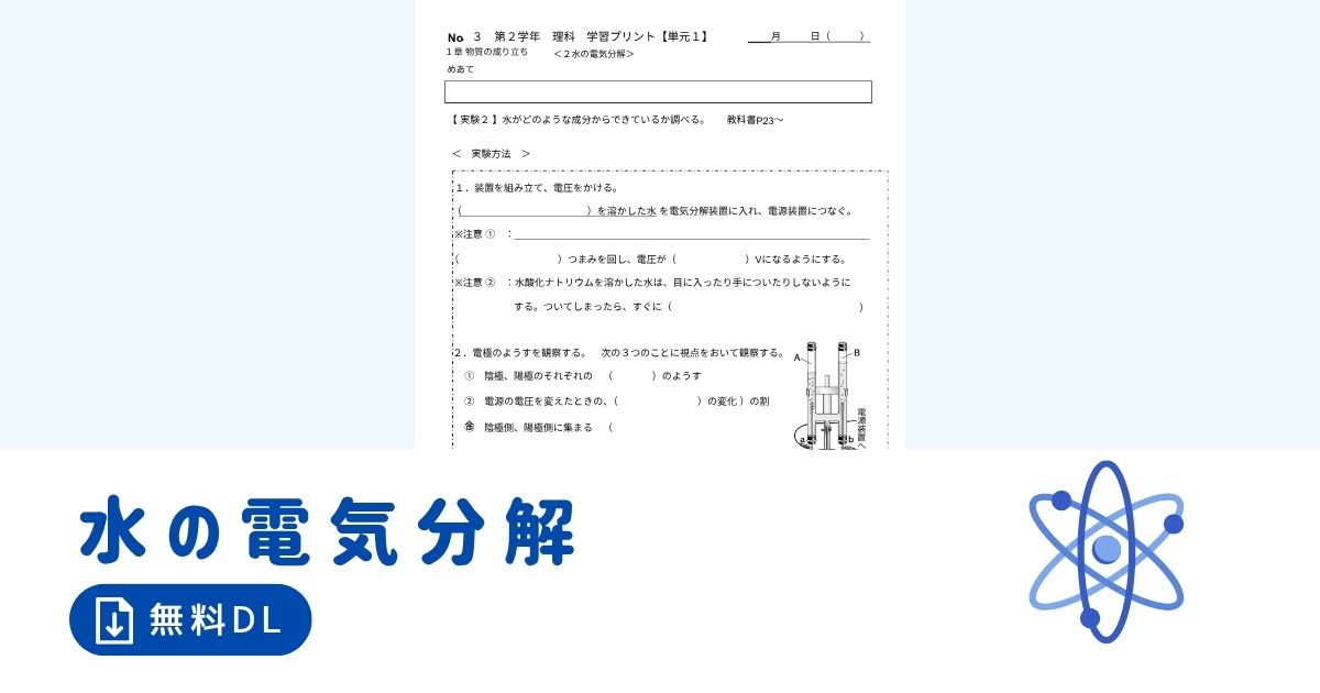水の電気分解